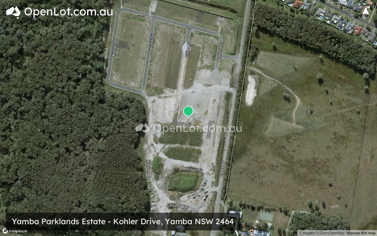 Satellite image for Yamba Parklands Estate - Kohler Drive, Yamba NSW 2464