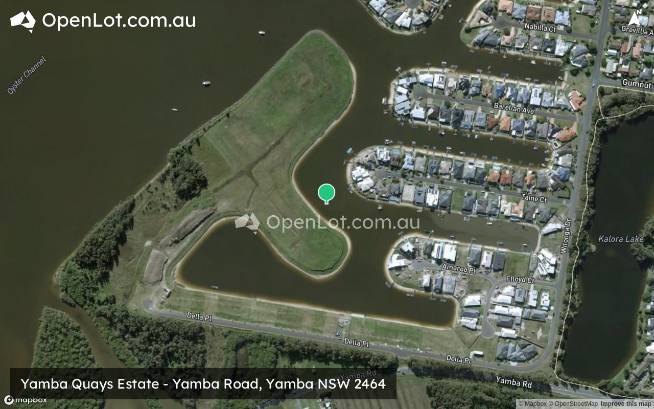 Satellite image for Yamba Quays Estate - Yamba Road, Yamba NSW 2464