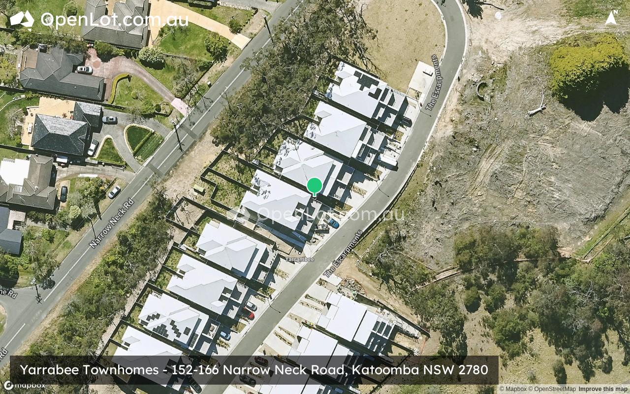 Satellite image for Yarrabee Townhomes - 152-166 Narrow Neck Road, Katoomba NSW 2780