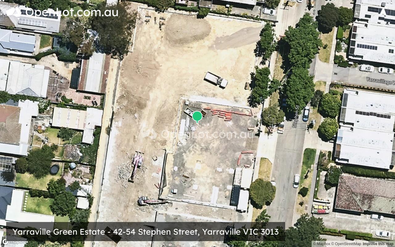 Satellite image for Yarraville Green Estate - 42-54 Stephen Street, Yarraville VIC 3013
