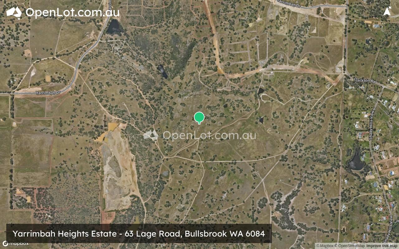 Satellite image for Yarrimbah Heights Estate - 63 Lage Road, Bullsbrook WA 6084