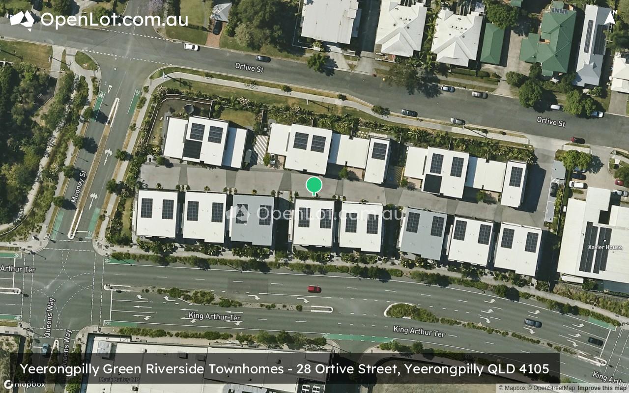 Satellite image for Yeerongpilly Green Riverside Townhomes - 28 Ortive Street, Yeerongpilly QLD 4105