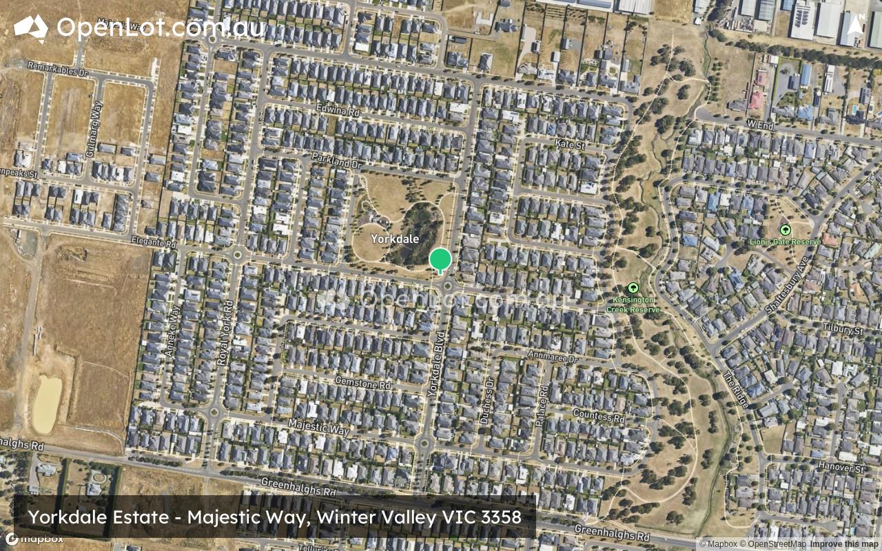 Satellite image for Yorkdale Estate - Majestic Way, Winter Valley VIC 3358