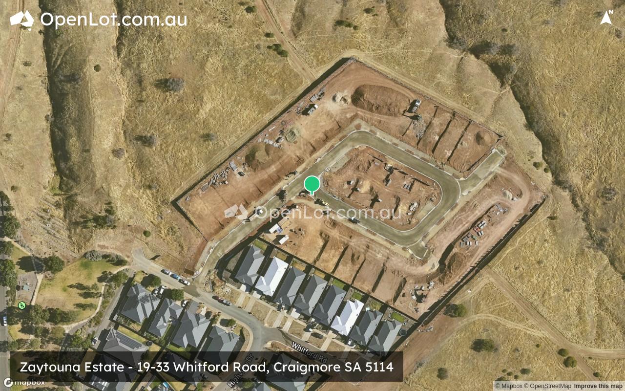 Satellite image for Zaytouna Estate - 19-33 Whitford Road, Craigmore SA 5114