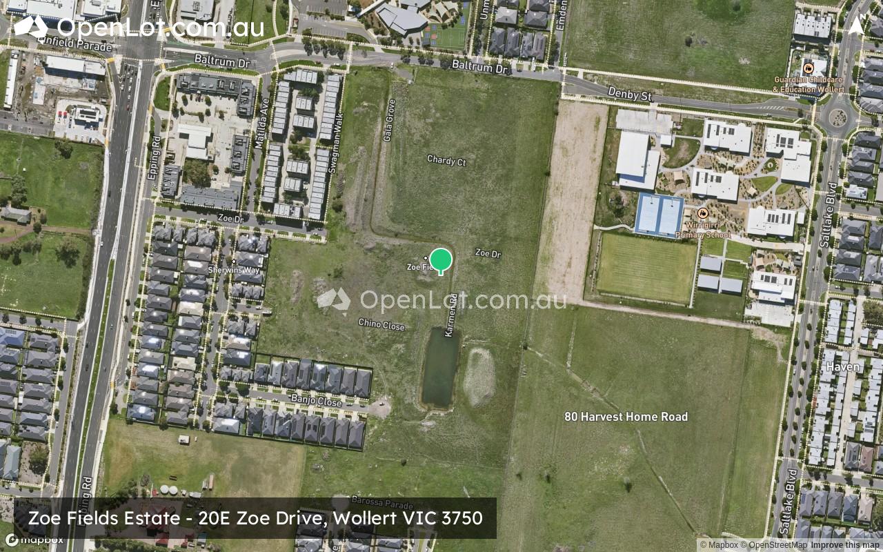 Satellite image for Zoe Fields Estate - 20E Zoe Drive, Wollert VIC 3750