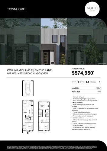 Alba Townhomes at Smiths Lane - Clyde North - Lot 3138
