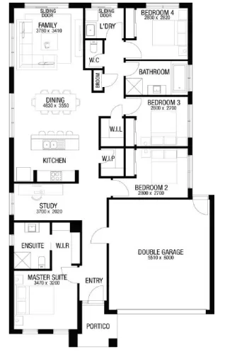 Arcadia Estate - Officer - Lot 3209 Floorplan