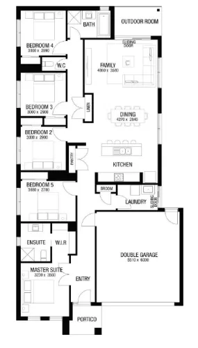 Arcadia Estate - Officer - Lot 3243 Floorplan