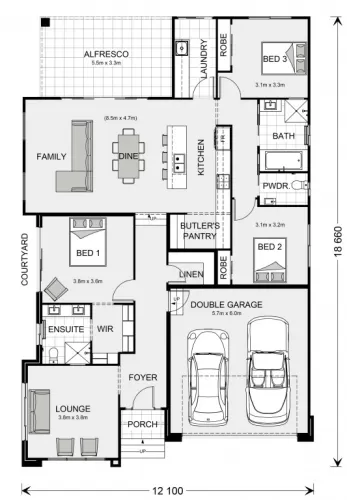 Ashbourne Estate - Moss Vale - Lot 2276 Floorplan