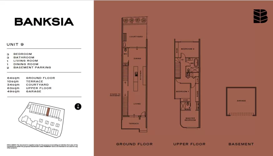 Banksia Townhouses - Whitlam - Lot 9 Floorplan