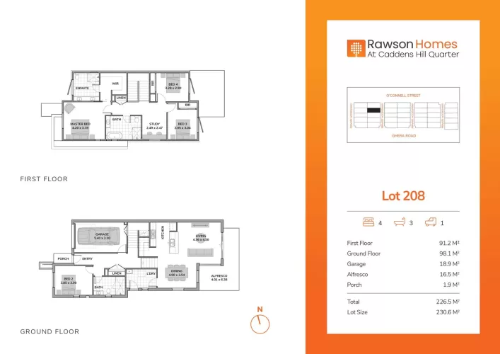 Caddens Hill Quarter Estate - Caddens - Lot 208 Floorplan