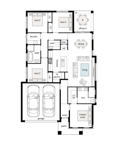 Complete by McDonald Jones at Avery's Rise - Heddon Greta - Lot 711 Floorplan