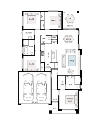 Complete by McDonald Jones at Avery's Rise - Heddon Greta - Lot 735 Floorplan