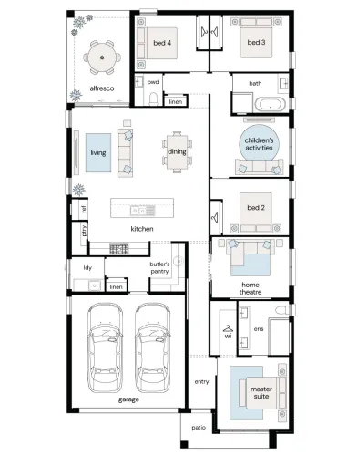 Complete by McDonald Jones at Figtree Hill - Gilead - Lot 1352 Floorplan