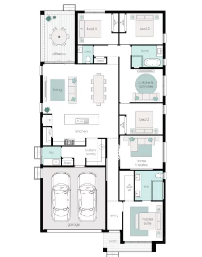 Complete by McDonald Jones at Kurrajong Fields - Scone - Lot 515 Floorplan