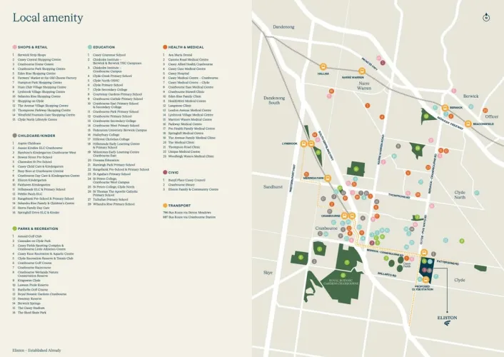 Eliston Place - Clyde - Lot 1 Location Map