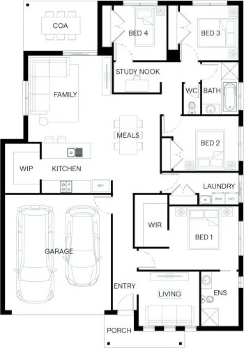 Five Farms Estate - Clyde North - Lot Lot. 726 Floorplan