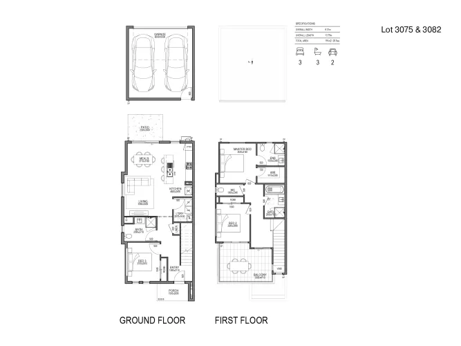 Glenvill Homes at Stockland Grandview - Truganina - Lot 3082 Floorplan