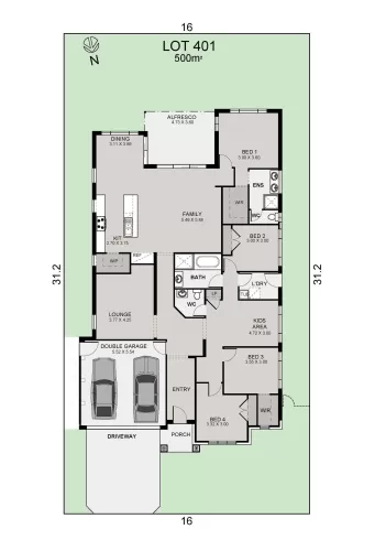 Haven Estate - Cambewarra - Lot 401 Floorplan