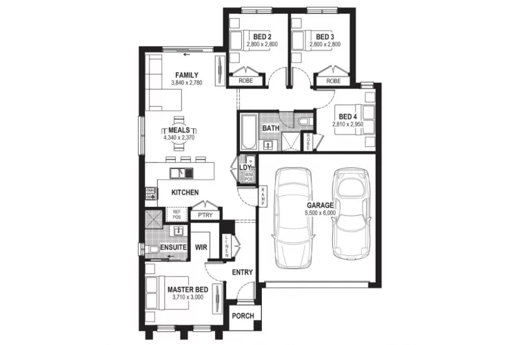 Heritage Estate - Moe - Lot 104 Floorplan