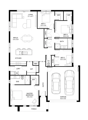 Heritage Estate - Moe - Lot 105 Floorplan