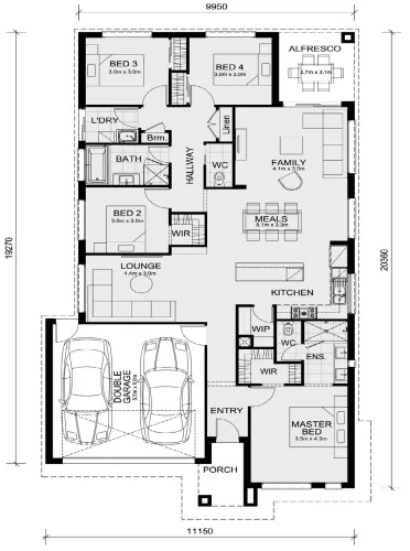 Kaylana Estate - Tarneit - Lot 126 Floorplan