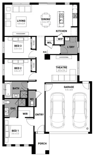 Lot 1105 Sherwood Road Floorplan