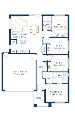 Lot 110 Floorplan