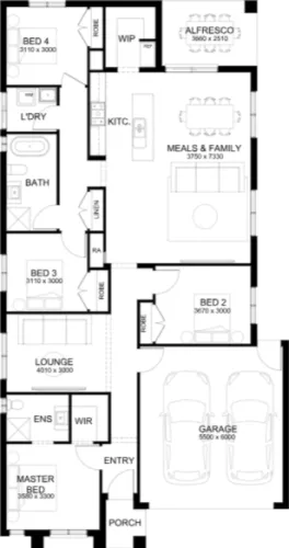 Lot 114 Banyalla Rd by Sherridon Homes Floorplan