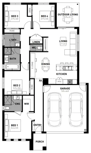 Lot 119 Lomatia Crescent by Homebuyers Centre VIC Floorplan