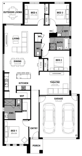 Lot 1332 Sunrise Street by Homebuyers Centre VIC Floorplan