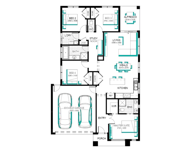 Lot 2102 Seventh Bend by Carlisle Homes Floorplan
