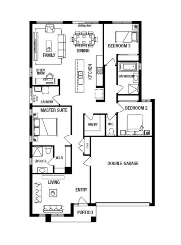 Lot 211 Allhallows Street by Metricon Homes Floorplan