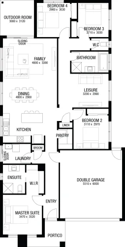 Lot 3457 Paperbark Road by HomeSolution by Metricon Floorplan