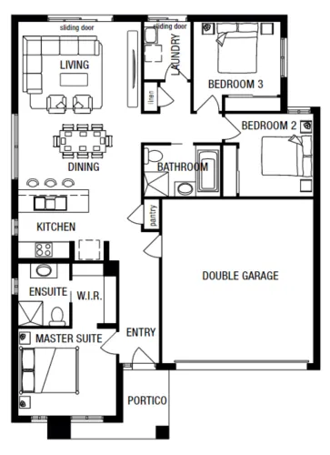 Lot 5 Honeyeater Way by Metricon Homes Floorplan