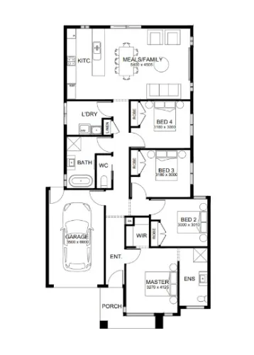 Serenity Rise Estate - Warragul - Lot 204 Floorplan