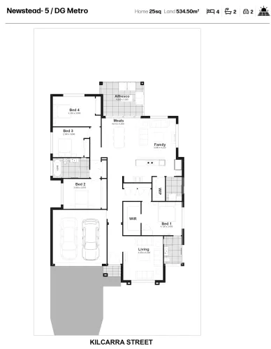 Sophia Waters Estate - Chisholm - Lot 319 Floorplan