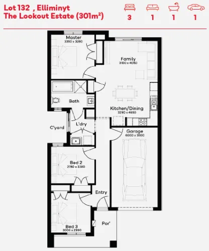 The Lookout Estate - Elliminyt - Lot 132