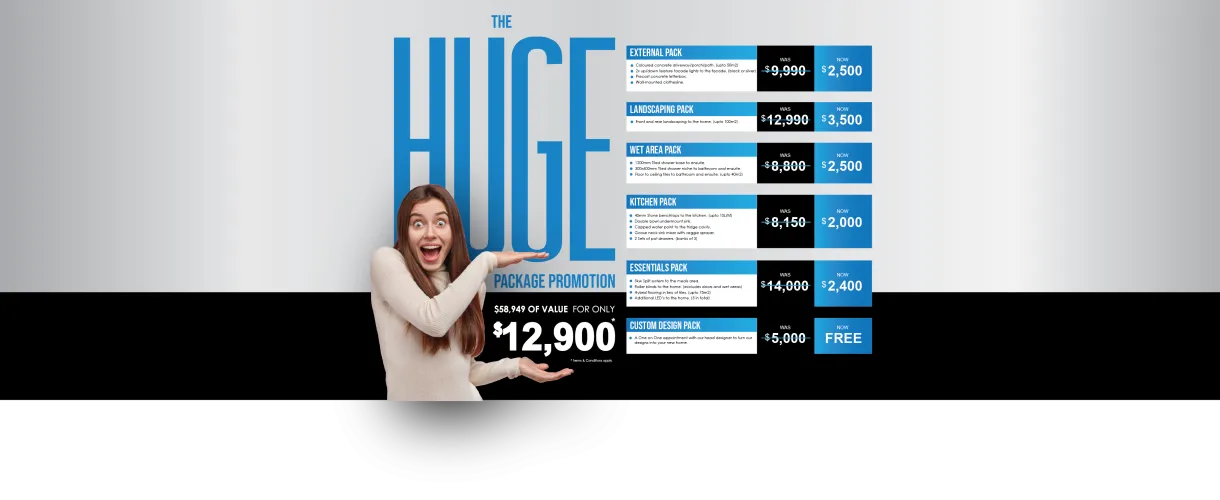 HUGE PACKAGE PROMOTION
