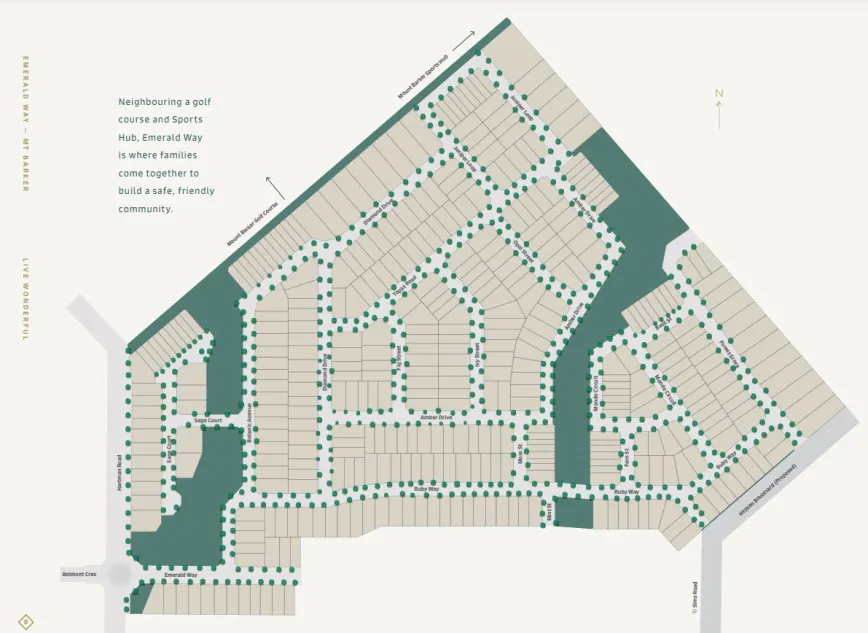 Emerald Way Estate - Mount Bark Masterplan