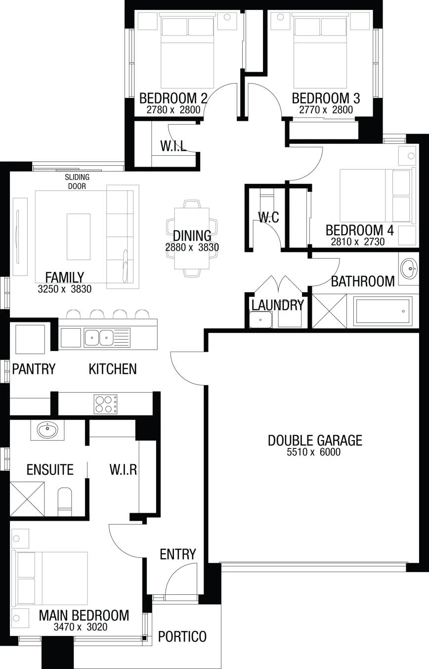 Lot 1124 Tangerine Terrace by Australian Building Company Floorplan