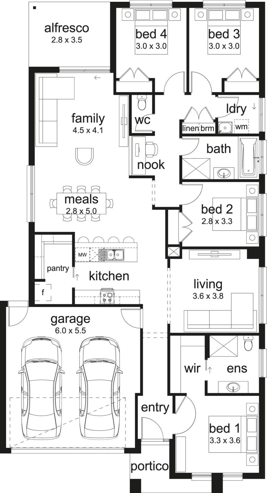 Lot 122 Parkers Grove Estate by Simonds Homes Floorplan