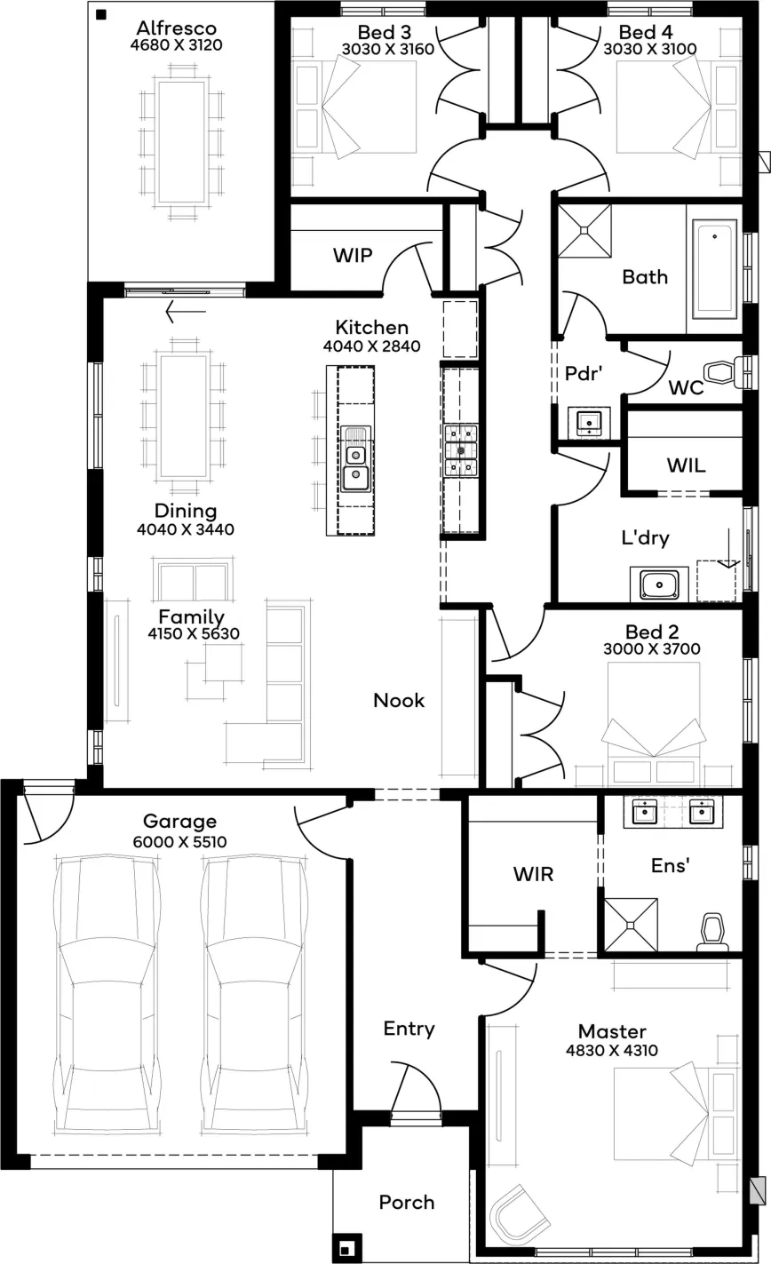 Lot 1248 Frangipani Crescent by Simonds Homes Floorplan