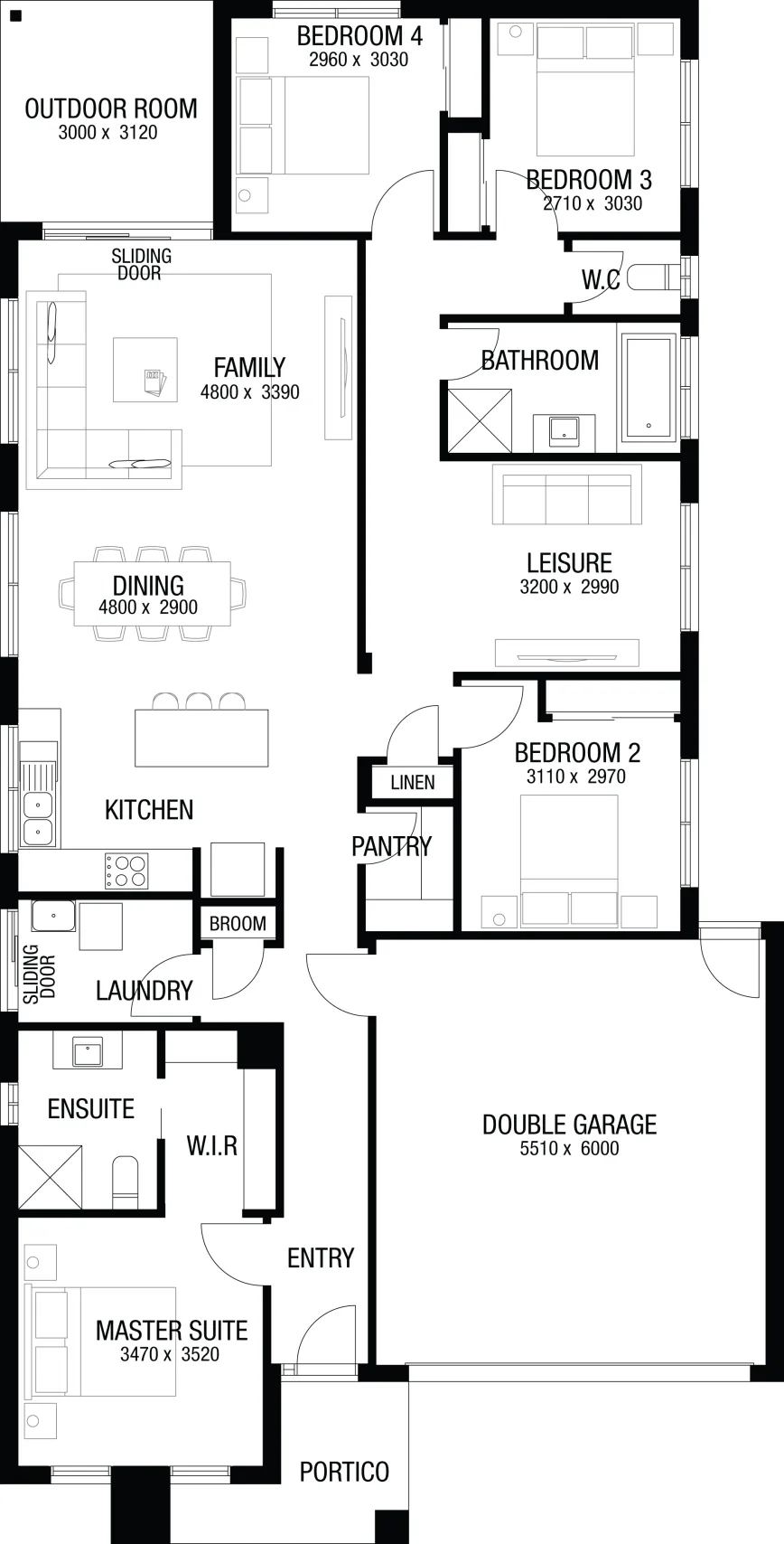 Lot 3457 Paperbark Road by HomeSolution by Metricon Floorplan