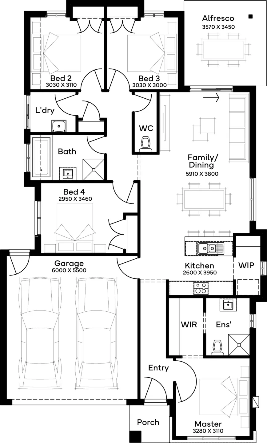 Lot 4008 Shoreline Estate  by Simonds Homes Floorplan