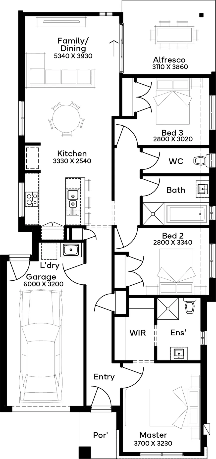 Lot 449 Lilywood Landings Estate  by Simonds Homes Floorplan
