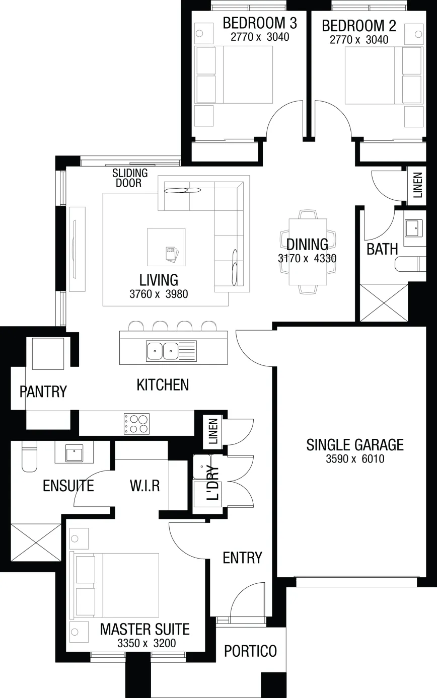 Lot 74 Montana Crescent by Metricon Homes Floorplan