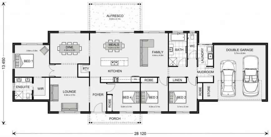 Lot X Beckey Road Floorplan