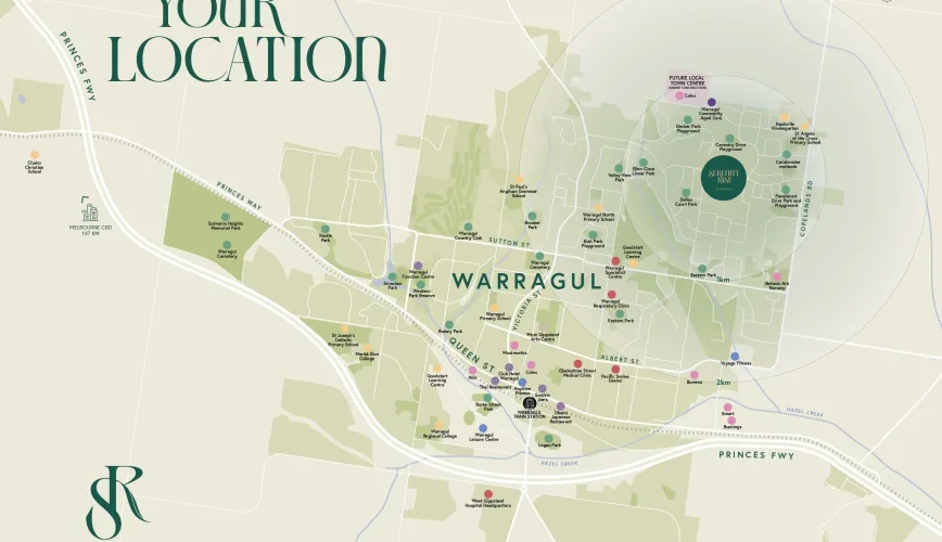 245 Copelands Road - Warragul Location Map