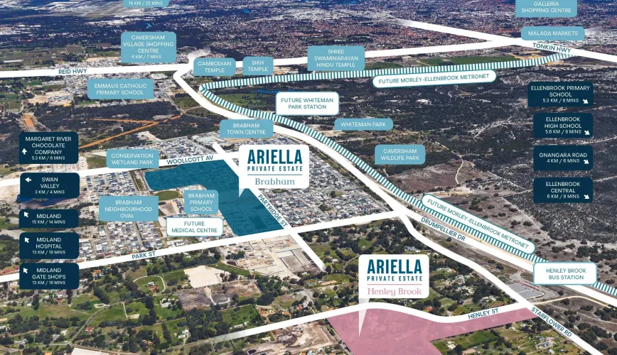 Ariella Private Estate - Henley Brook Aerial